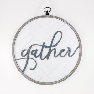 Reversible Letterboard "gather" 