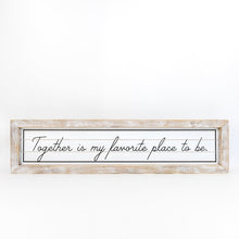 Load image into Gallery viewer, Christmas Time Together&quot; Wood Framed Sign | Woodflower Barn
