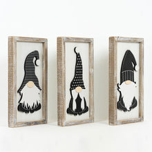 Load image into Gallery viewer, Gnomes and Stems Reversible Wood Framed Sign
