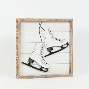 Get in the Spirit with our Skates Beautiful Ride Reversible Wood Framed Sign