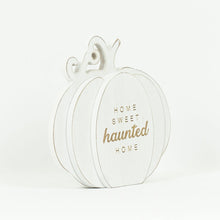 Load image into Gallery viewer, Reversible White Cutout Pumpkin for Fall Decor 
