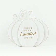 Load image into Gallery viewer, Reversible White Cutout Pumpkin for Fall Decor 
