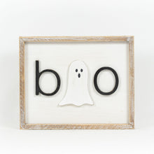 Load image into Gallery viewer, Boo Fall Reversible Wood Sign | Handmade Home Decor
