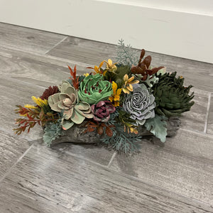 Succulent Log - Artichoke