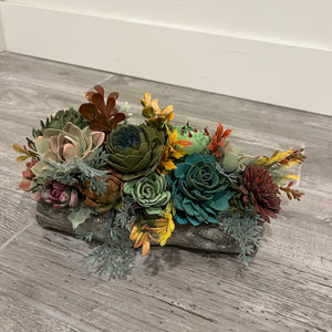 Succulent Log - Artichoke