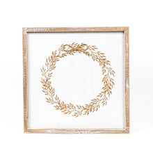Load image into Gallery viewer, Wreath/Magic Reversible Wood Framed Sign
