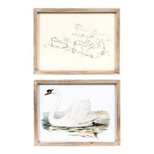 Load image into Gallery viewer, Sheep/Swan Reversible Wood Sign

