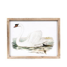 Load image into Gallery viewer, Sheep/Swan Reversible Wood Sign
