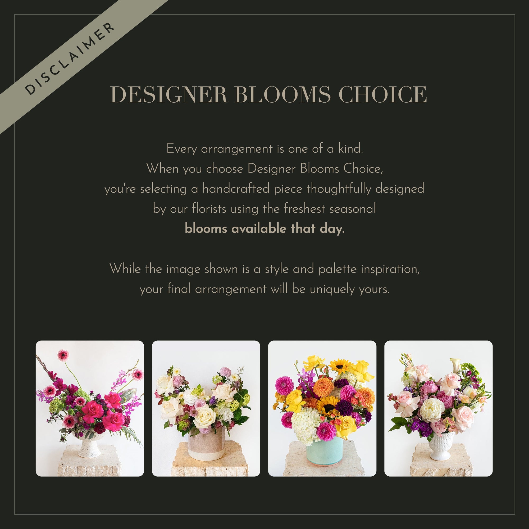 Designer Blooms Choice Vase - Bright and Cheerful