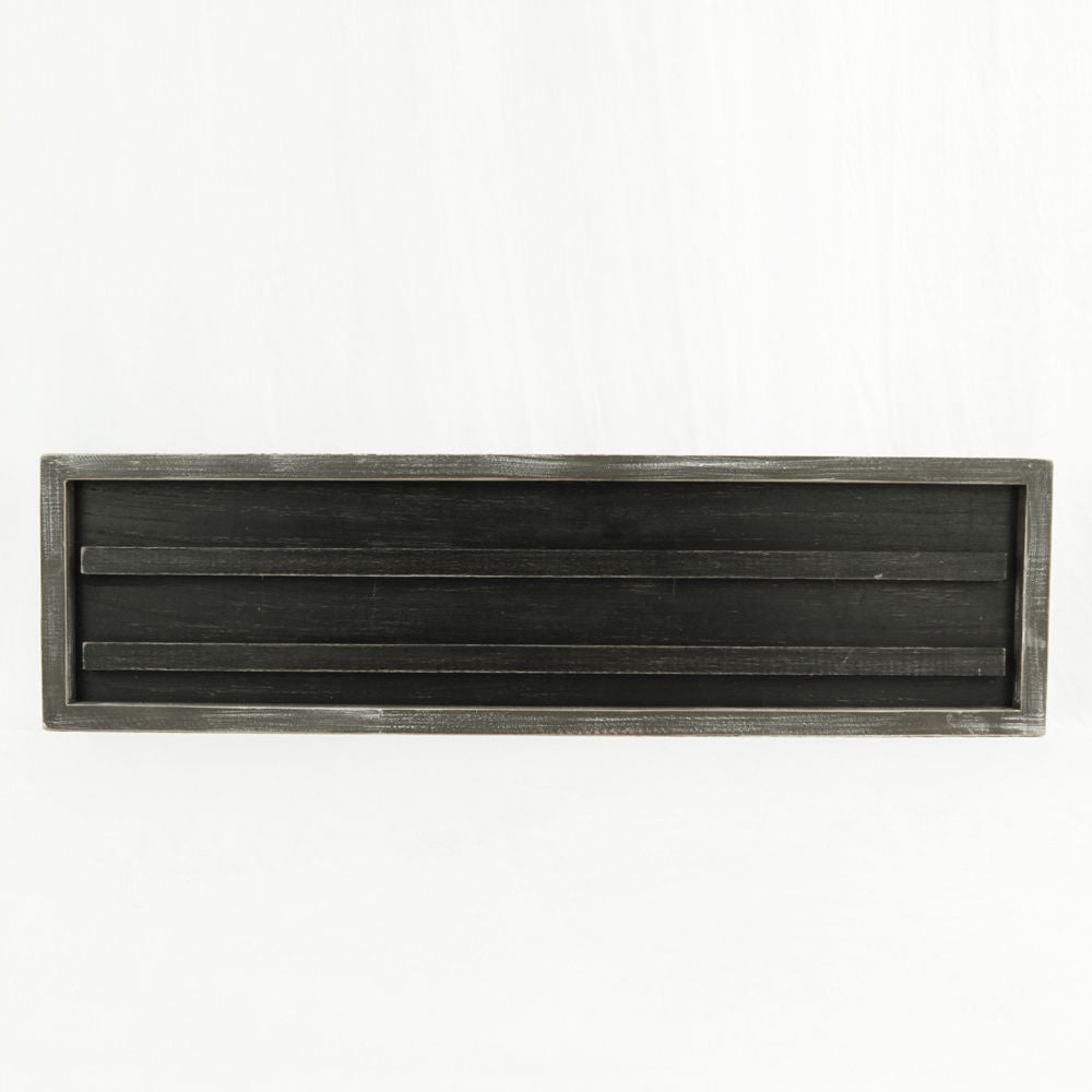 Mini Framed Wood Letterboard Sign - Black