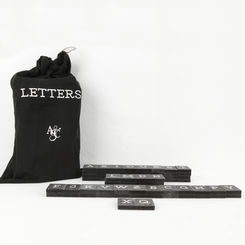 Letters and Numbers for Letterboards - Newspaper Font 