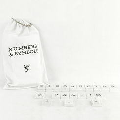 Letters and Numbers for Letterboards - Newspaper Font 