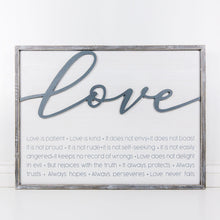 Load image into Gallery viewer, Love Is - Framed Wood Sign
