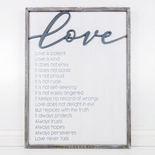 Load image into Gallery viewer, Love Is - Framed Wood Sign
