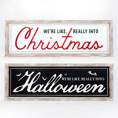 Halloween and Christmas Decor - Wood Signs
