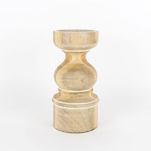 Load image into Gallery viewer, Neutral Home Decor - Mango Wood Candle Holder
