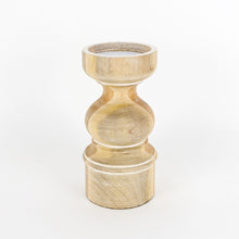 Load image into Gallery viewer, Neutral Home Decor - Mango Wood Candle Holder

