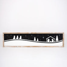 Load image into Gallery viewer, Nativity/Village Christmas Decor - Reversible Wood Signs

