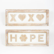 Load image into Gallery viewer, XOXO Hope Sign - Farmhouse decor
