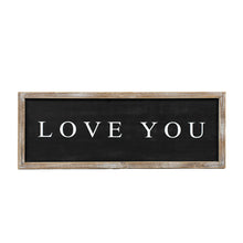 Load image into Gallery viewer, Hello Love/ Love You Reversible Wood Framed Sign
