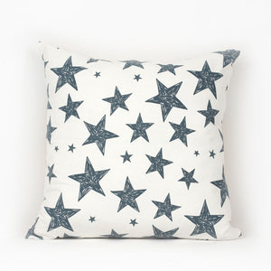 Add a Pop of Citrus to Your Home with our Reversible Linen Lemon Star Pillow 