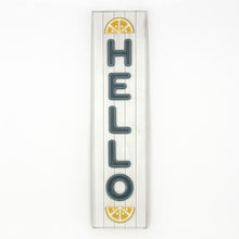 Load image into Gallery viewer, Hello/Flag Reversible Wood Sign
