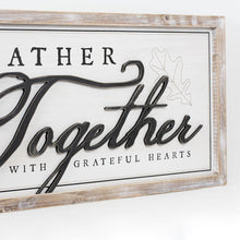 Load image into Gallery viewer, &quot;Haunted Home Gather Together&quot; Reversible Wood Framed Sign 
