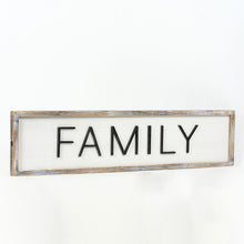 Load image into Gallery viewer, &quot;Joy to the World Family&quot; Reversible Wood Framed Shiplap Sign
