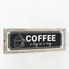Load image into Gallery viewer, Hot Cocoa/Coffee Reversible Wood Framed Sign
