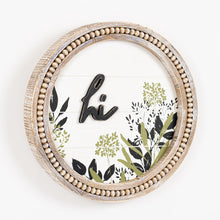 Load image into Gallery viewer, &quot;Rustic &quot;Hi&quot; Beaded Sign - Add a Cozy Touch to Your Home Decor
