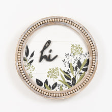 Load image into Gallery viewer, &quot;Rustic &quot;Hi&quot; Beaded Sign - Add a Cozy Touch to Your Home Decor
