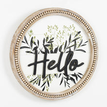 Load image into Gallery viewer, Welcome Your Guests with a &quot;Hello&quot; Wood Framed Sign
