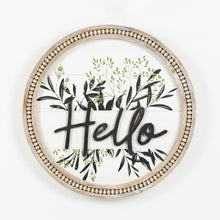 Load image into Gallery viewer, Welcome Your Guests with a &quot;Hello&quot; Wood Framed Sign
