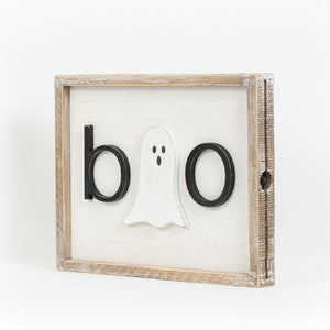Boo Fall Reversible Wood Sign | Handmade Home Decor