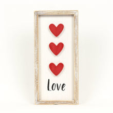 Load image into Gallery viewer, Love &amp; Lucky Reversible Wood Framed Sign
