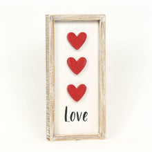 Load image into Gallery viewer, Love &amp; Lucky Reversible Wood Framed Sign
