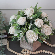 Load image into Gallery viewer, A Dozen White Roses: Sola Wood Flowers Arrangements &amp; Centerpieces
