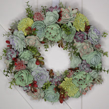Load image into Gallery viewer, Sassy Succulent Wreath: Sola Wood Flowers Arrangements &amp; Centerpieces

